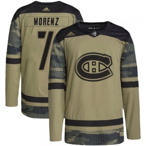 Howie Morenz Montreal Canadiens Adidas Authentic Military Appreciation Practice Jersey (Camo)
