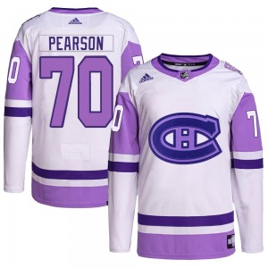 Tanner Pearson Montreal Canadiens Adidas Youth Authentic Hockey Fights Cancer Primegreen Jersey (White/Purple)