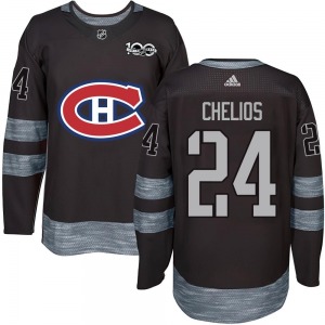Chris Chelios Montreal Canadiens Youth Authentic 1917-2017 100th Anniversary Jersey (Black)