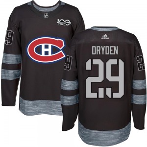 Ken Dryden Montreal Canadiens Youth Authentic 1917-2017 100th Anniversary Jersey (Black)