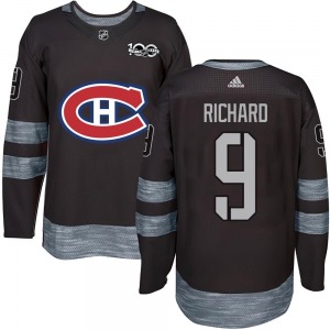 Maurice Richard Montreal Canadiens Youth Authentic 1917-2017 100th Anniversary Jersey (Black)