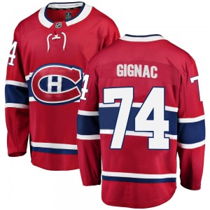 Brandon Gignac Montreal Canadiens Fanatics Branded Breakaway Home Jersey (Red)