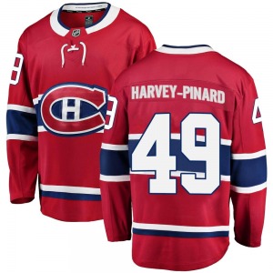 Rafael Harvey-Pinard Montreal Canadiens Fanatics Branded Breakaway Home Jersey (Red)