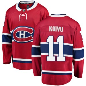 Saku Koivu Montreal Canadiens Fanatics Branded Breakaway Home Jersey (Red)