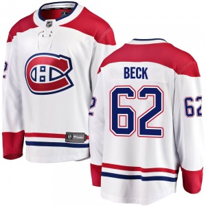 Owen Beck Montreal Canadiens Fanatics Branded Youth Breakaway Away Jersey (White)