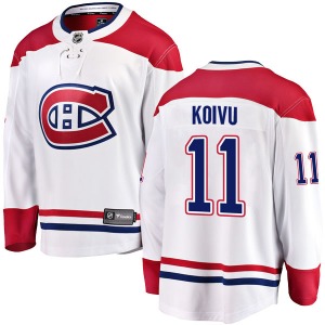 Saku Koivu Montreal Canadiens Fanatics Branded Youth Breakaway Away Jersey (White)