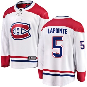 Guy Lapointe Montreal Canadiens Fanatics Branded Youth Breakaway Away Jersey (White)