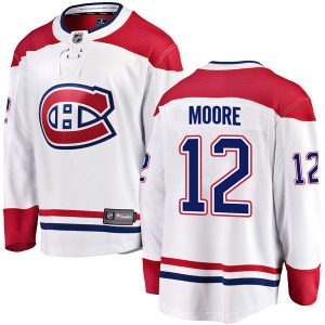 Dickie Moore Montreal Canadiens Fanatics Branded Youth Breakaway Away Jersey (White)