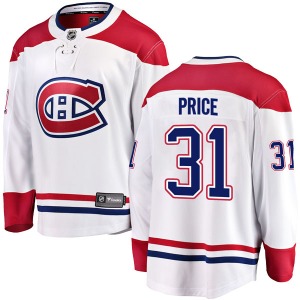 Carey Price Montreal Canadiens Fanatics Branded Youth Breakaway Away Jersey (White)