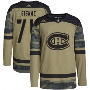 Brandon Gignac Montreal Canadiens Adidas Youth Authentic Military Appreciation Practice Jersey (Camo)