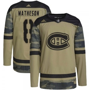 Mike Matheson Montreal Canadiens Adidas Youth Authentic Military Appreciation Practice Jersey (Camo)
