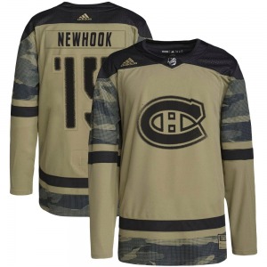 Alex Newhook Montreal Canadiens Adidas Youth Authentic Military Appreciation Practice Jersey (Camo)