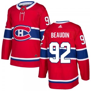 Nicolas Beaudin Montreal Canadiens Adidas Authentic Home Jersey (Red)