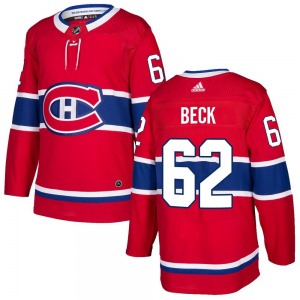 Owen Beck Montreal Canadiens Adidas Authentic Home Jersey (Red)