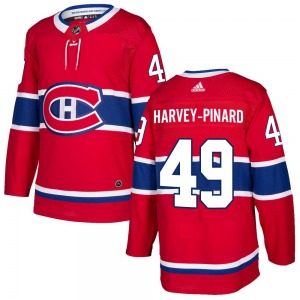 Rafael Harvey-Pinard Montreal Canadiens Adidas Authentic Home Jersey (Red)