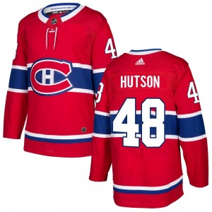 Lane Hutson Montreal Canadiens Adidas Authentic Home Jersey (Red)