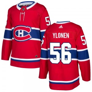 Jesse Ylonen Montreal Canadiens Adidas Authentic Home Jersey (Red)