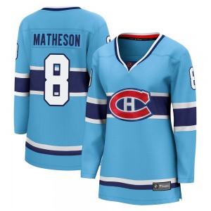 Mike Matheson Montreal Canadiens Fanatics Branded Women's Breakaway Special Edition 2.0 Jersey (Light Blue)