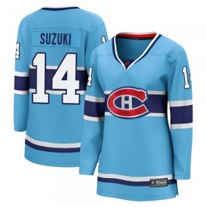 Nick Suzuki Montreal Canadiens Fanatics Branded Women's Breakaway Special Edition 2.0 Jersey (Light Blue)
