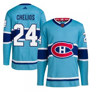 Chris Chelios Montreal Canadiens Adidas Authentic Reverse Retro 2.0 Jersey (Light Blue)
