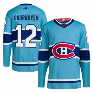 Yvan Cournoyer Montreal Canadiens Adidas Authentic Reverse Retro 2.0 Jersey (Light Blue)
