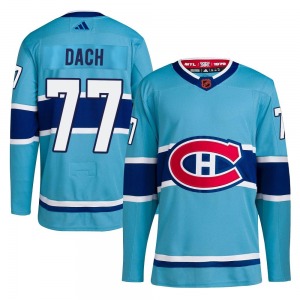 Kirby Dach Montreal Canadiens Adidas Authentic Reverse Retro 2.0 Jersey (Light Blue)
