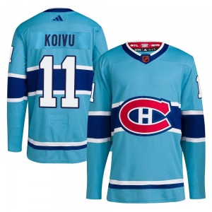 Saku Koivu Montreal Canadiens Adidas Authentic Reverse Retro 2.0 Jersey (Light Blue)