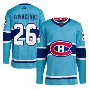 Johnathan Kovacevic Montreal Canadiens Adidas Authentic Reverse Retro 2.0 Jersey (Light Blue)