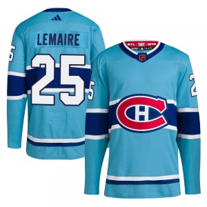 Jacques Lemaire Montreal Canadiens Adidas Authentic Reverse Retro 2.0 Jersey (Light Blue)