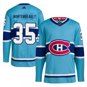 Sam Montembeault Montreal Canadiens Adidas Authentic Reverse Retro 2.0 Jersey (Light Blue)