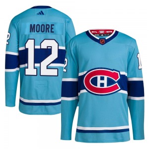 Dickie Moore Montreal Canadiens Adidas Authentic Reverse Retro 2.0 Jersey (Light Blue)