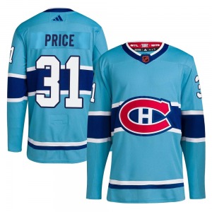 Carey Price Montreal Canadiens Adidas Authentic Reverse Retro 2.0 Jersey (Light Blue)