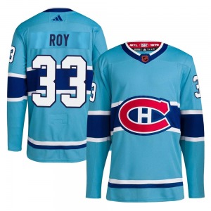 Patrick Roy Montreal Canadiens Adidas Authentic Reverse Retro 2.0 Jersey (Light Blue)
