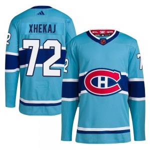 Arber Xhekaj Montreal Canadiens Adidas Authentic Reverse Retro 2.0 Jersey (Light Blue)