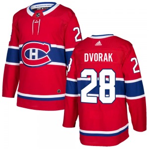 Christian Dvorak Montreal Canadiens Adidas Youth Authentic Home Jersey (Red)