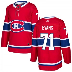 Jake Evans Montreal Canadiens Adidas Youth Authentic Home Jersey (Red)