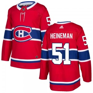 Emil Heineman Montreal Canadiens Adidas Youth Authentic Home Jersey (Red)