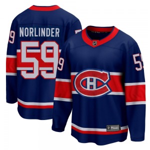 Mattias Norlinder Montreal Canadiens Fanatics Branded Youth Breakaway 2020/21 Special Edition Jersey (Blue)