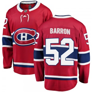 Justin Barron Montreal Canadiens Fanatics Branded Youth Breakaway Home Jersey (Red)