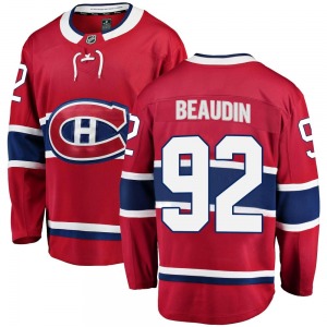 Nicolas Beaudin Montreal Canadiens Fanatics Branded Youth Breakaway Home Jersey (Red)