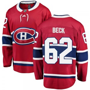 Owen Beck Montreal Canadiens Fanatics Branded Youth Breakaway Home Jersey (Red)