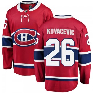 Johnathan Kovacevic Montreal Canadiens Fanatics Branded Youth Breakaway Home Jersey (Red)