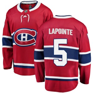 Guy Lapointe Montreal Canadiens Fanatics Branded Youth Breakaway Home Jersey (Red)
