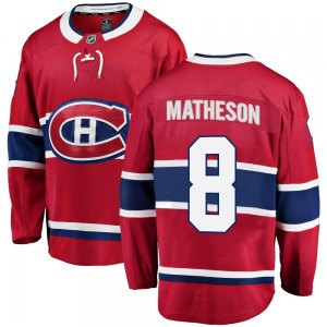 Mike Matheson Montreal Canadiens Fanatics Branded Youth Breakaway Home Jersey (Red)