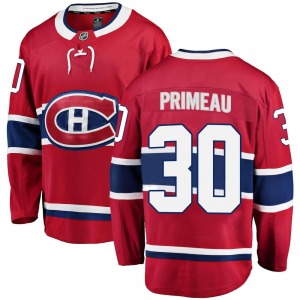 Cayden Primeau Montreal Canadiens Fanatics Branded Youth Breakaway Home Jersey (Red)