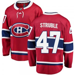 Jayden Struble Montreal Canadiens Fanatics Branded Youth Breakaway Home Jersey (Red)