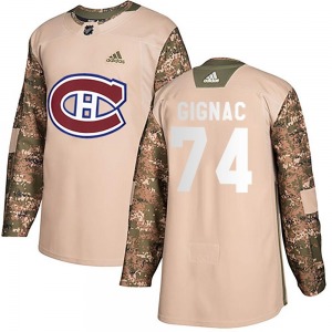 Brandon Gignac Montreal Canadiens Adidas Youth Authentic Veterans Day Practice Jersey (Camo)