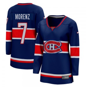 Howie Morenz Montreal Canadiens Fanatics Branded Women's Breakaway 2020/21 Special Edition Jersey (Blue)