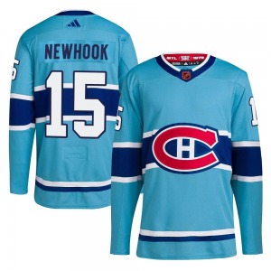 Alex Newhook Montreal Canadiens Adidas Youth Authentic Reverse Retro 2.0 Jersey (Light Blue)