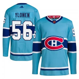 Jesse Ylonen Montreal Canadiens Adidas Youth Authentic Reverse Retro 2.0 Jersey (Light Blue)